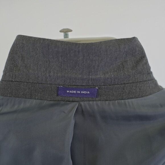 Stafford Wool Blend Classic Fit Gray Travel Suit Jacket 44L Or Slim 46L 2 Button - Picture 12 of 13